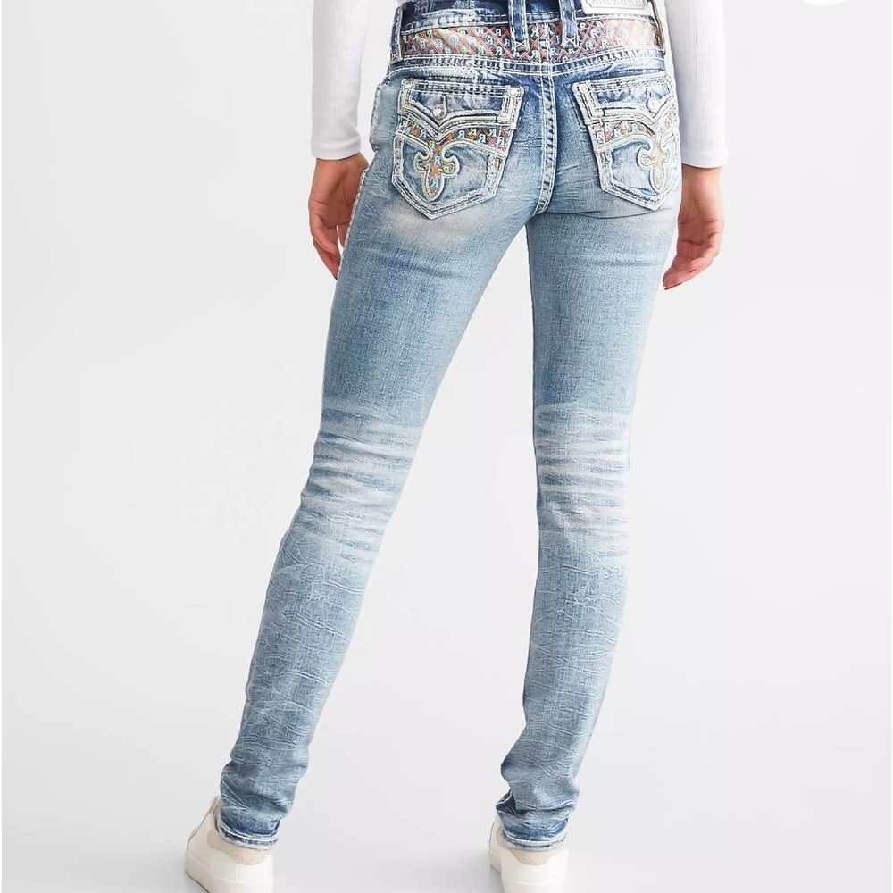 Rock Revival Faded Blue Skinny Jeans